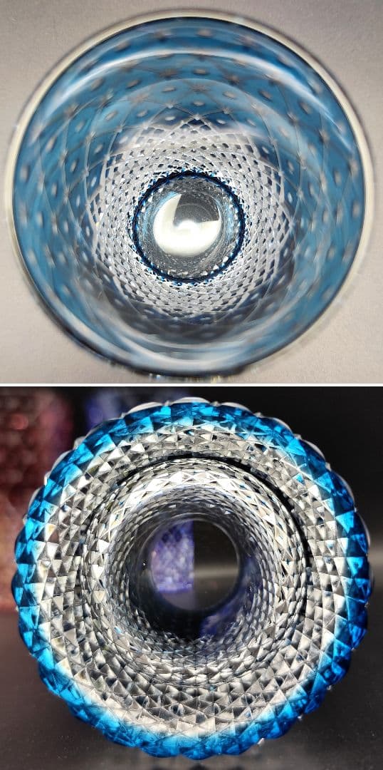 未使用品☆篠崎清一 江戸切子「連星」タンブラーグラス（切子 江戸切子 薩摩切子）