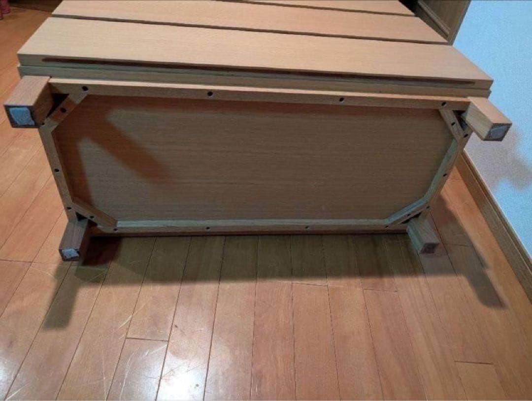 ■送料込■無印 木製チェスト 4段ワイド オーク 衣類収納 廃盤 タンス 棚