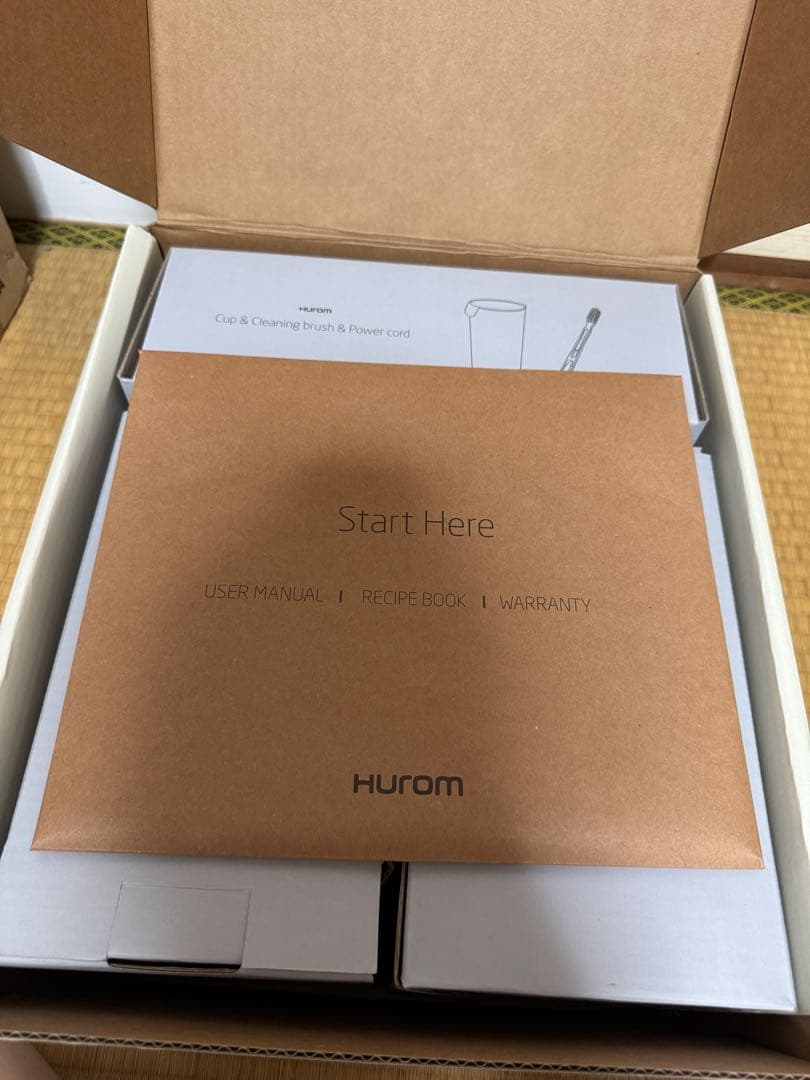 HUROMジューサー ホワイト スロージューサー ミキサー H310A