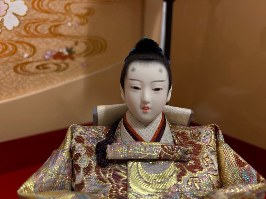 人形の秀月　平安絵巻雛　人形セット (飾り台なし)