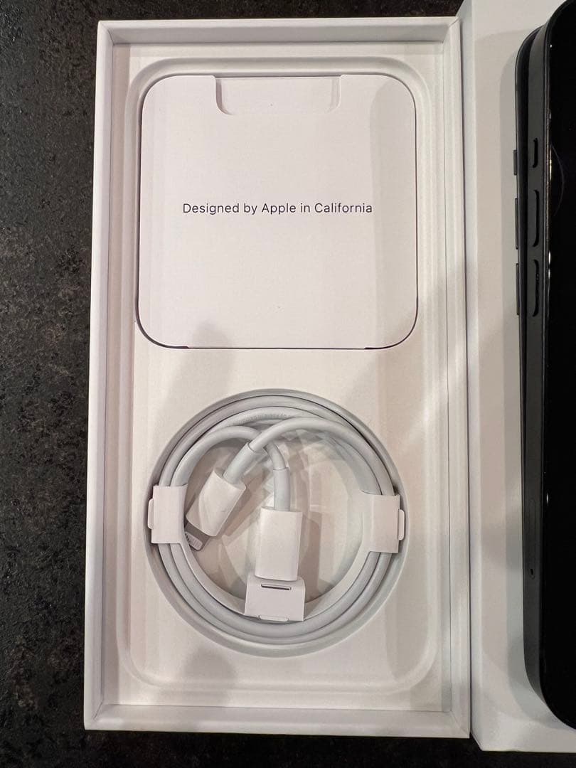 iPhone 14 128GB ミッドナイト （黒）未使用充電ケーブル付き