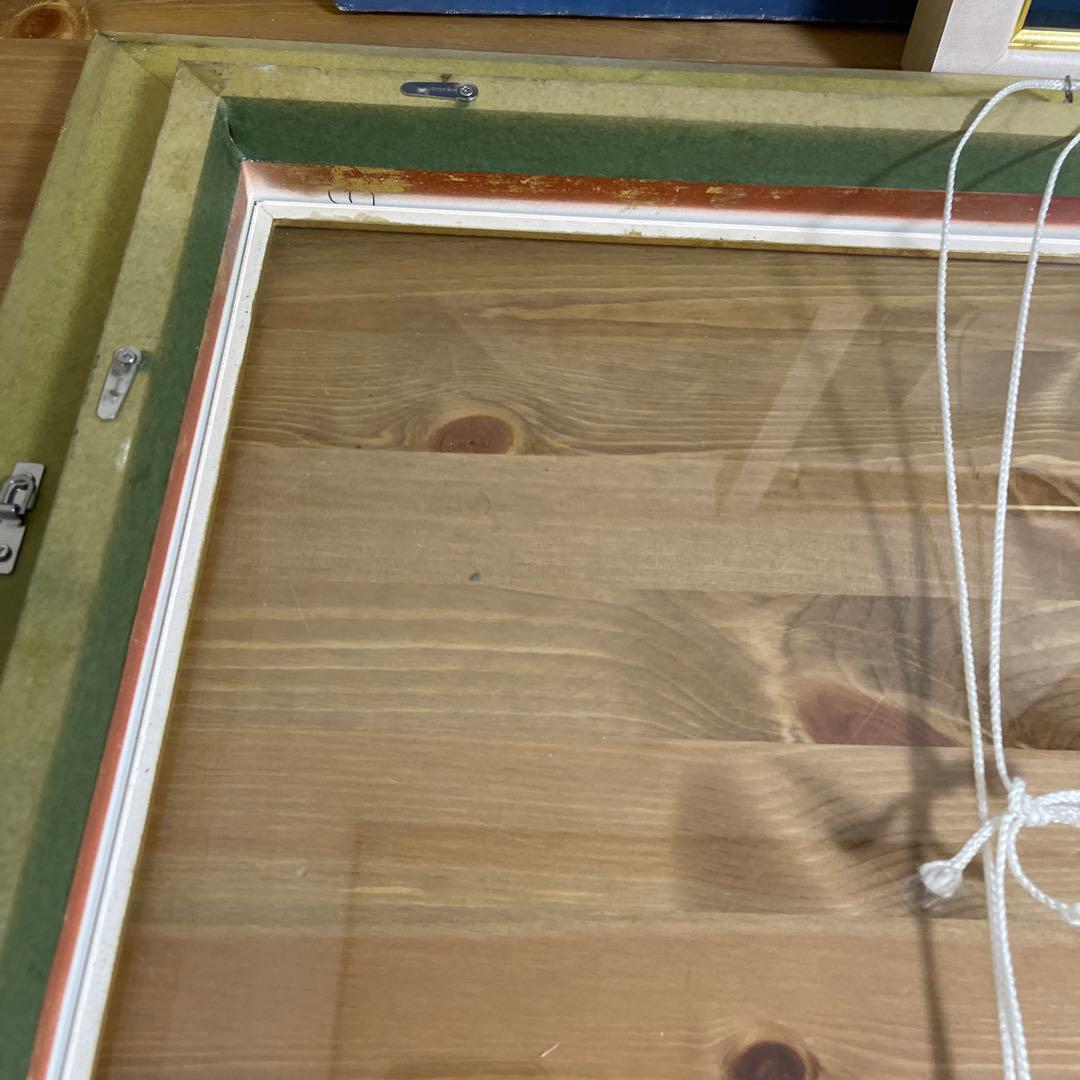 額　額縁　世界堂　油絵　ヴィンテージ　ゴールド　約58.5×49.5センチ