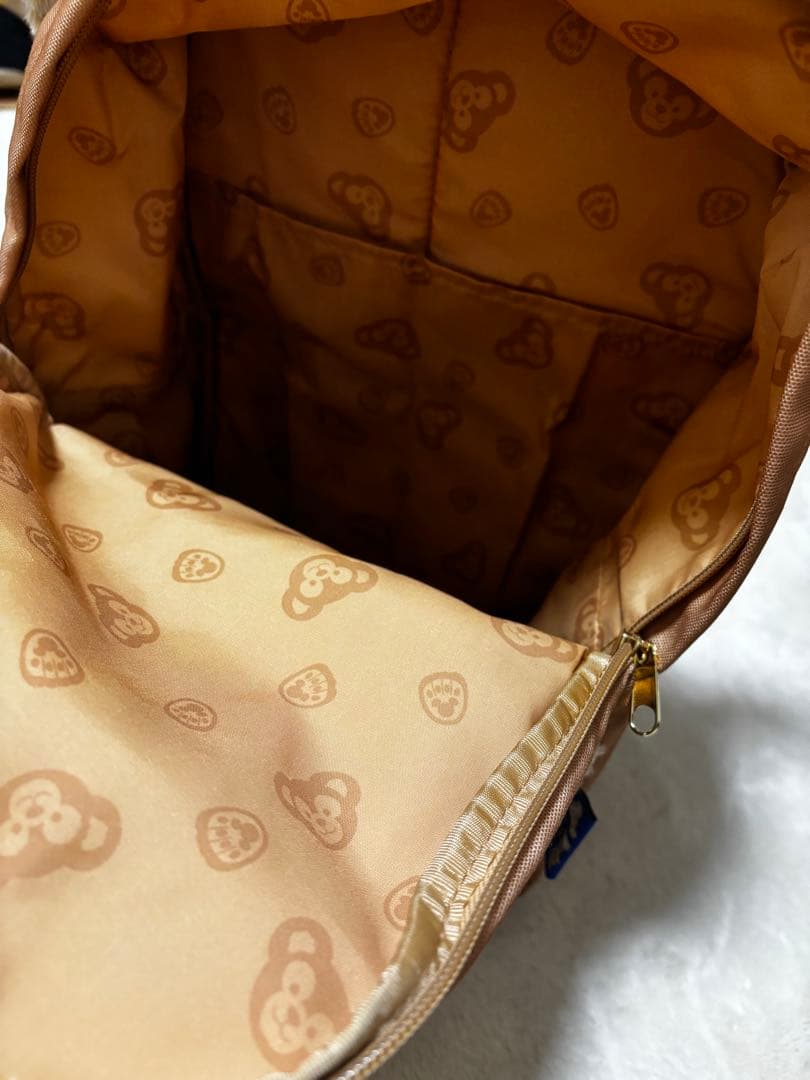 ダッフィー 耳付きリュックサック ベージュ