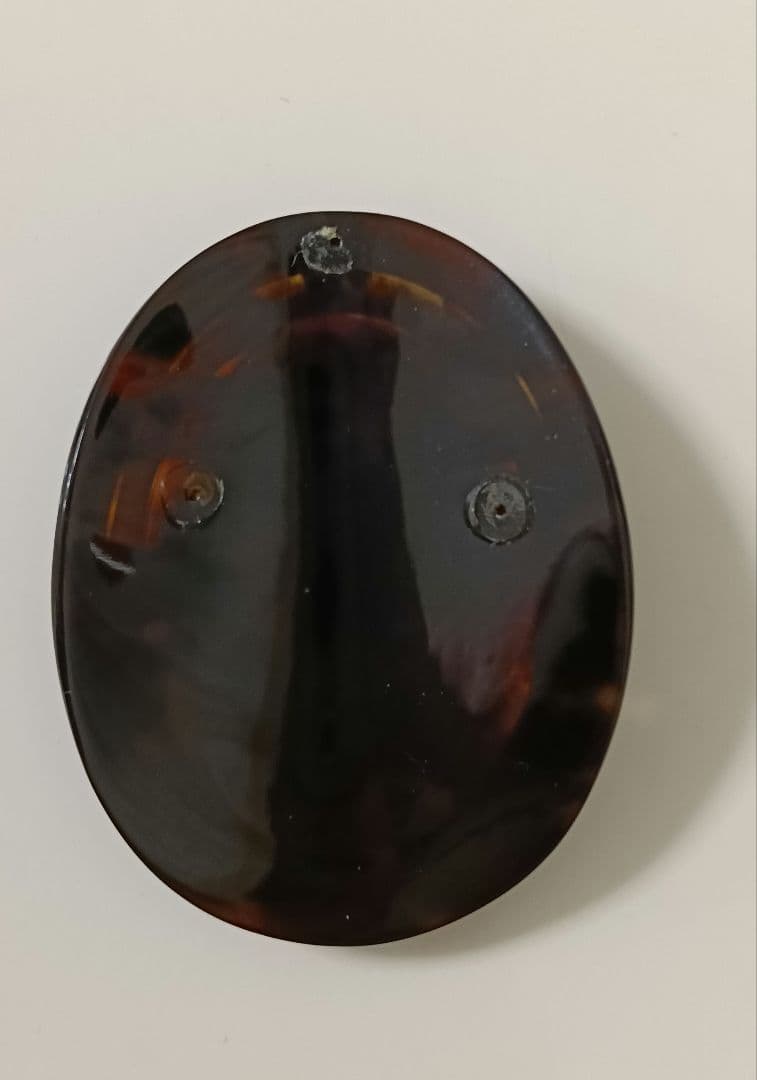 ［KM0062］天然シェルカメオ　天然べっ甲 美しい女性像　裸石