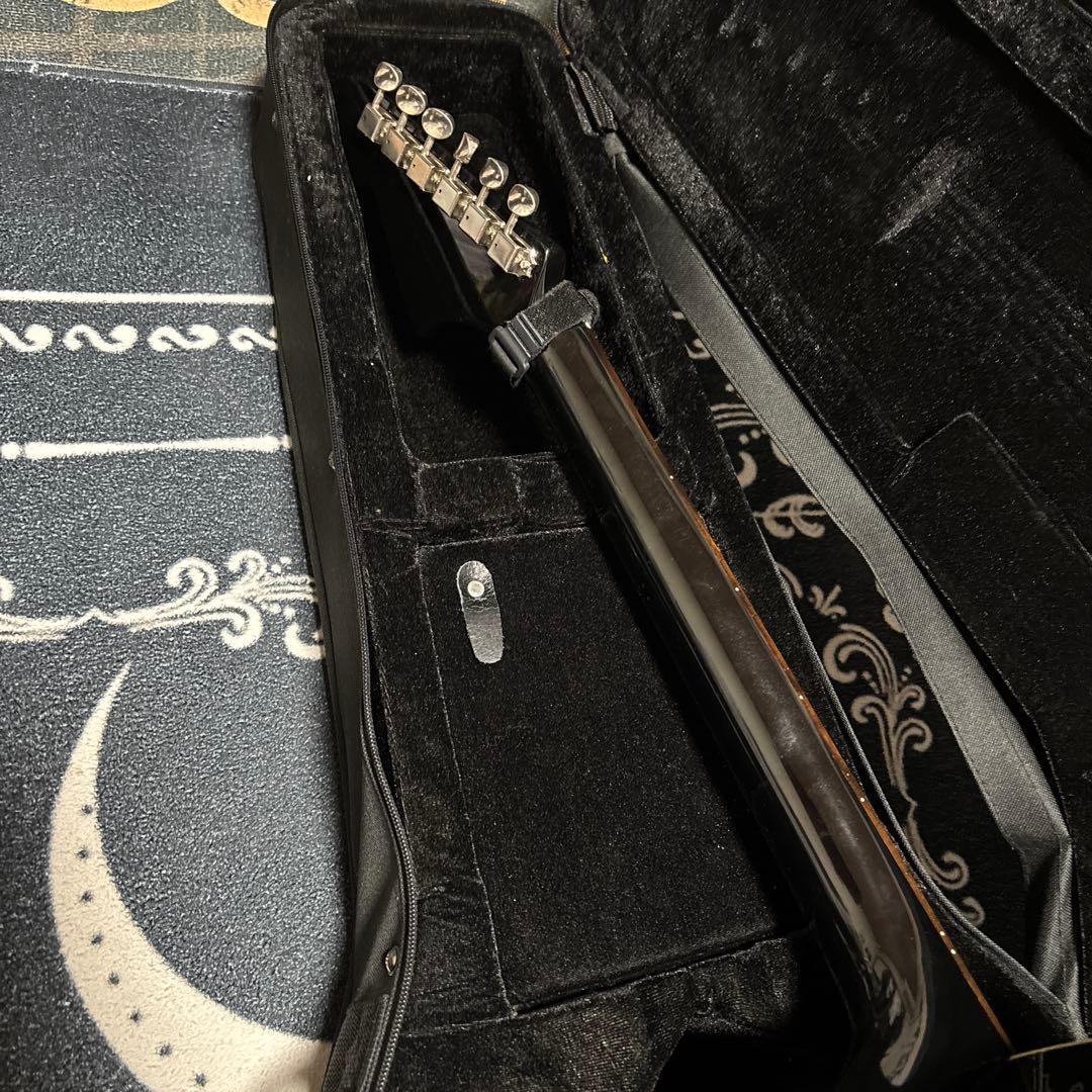 黒 アコースティックギター ケース付き