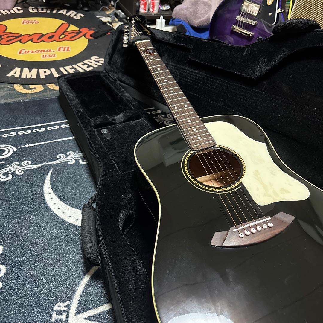 黒 アコースティックギター ケース付き