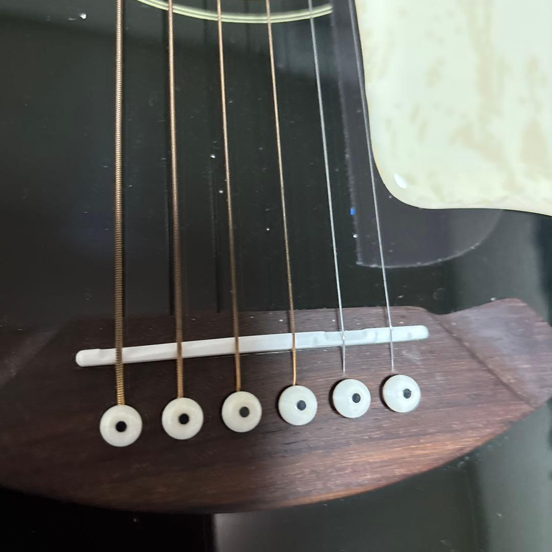 黒 アコースティックギター ケース付き