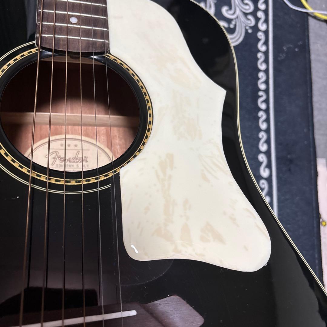 黒 アコースティックギター ケース付き