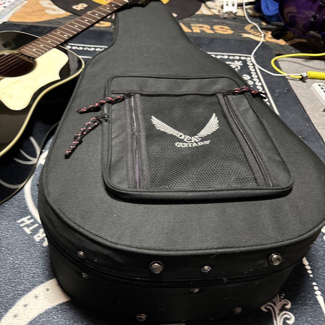 黒 アコースティックギター ケース付き