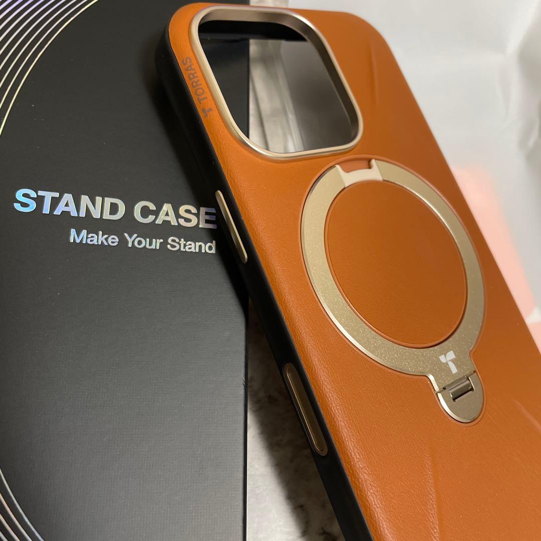 新品✨️ TORRAS iPhone16 Pro レザーケース アンバー・ブラウン