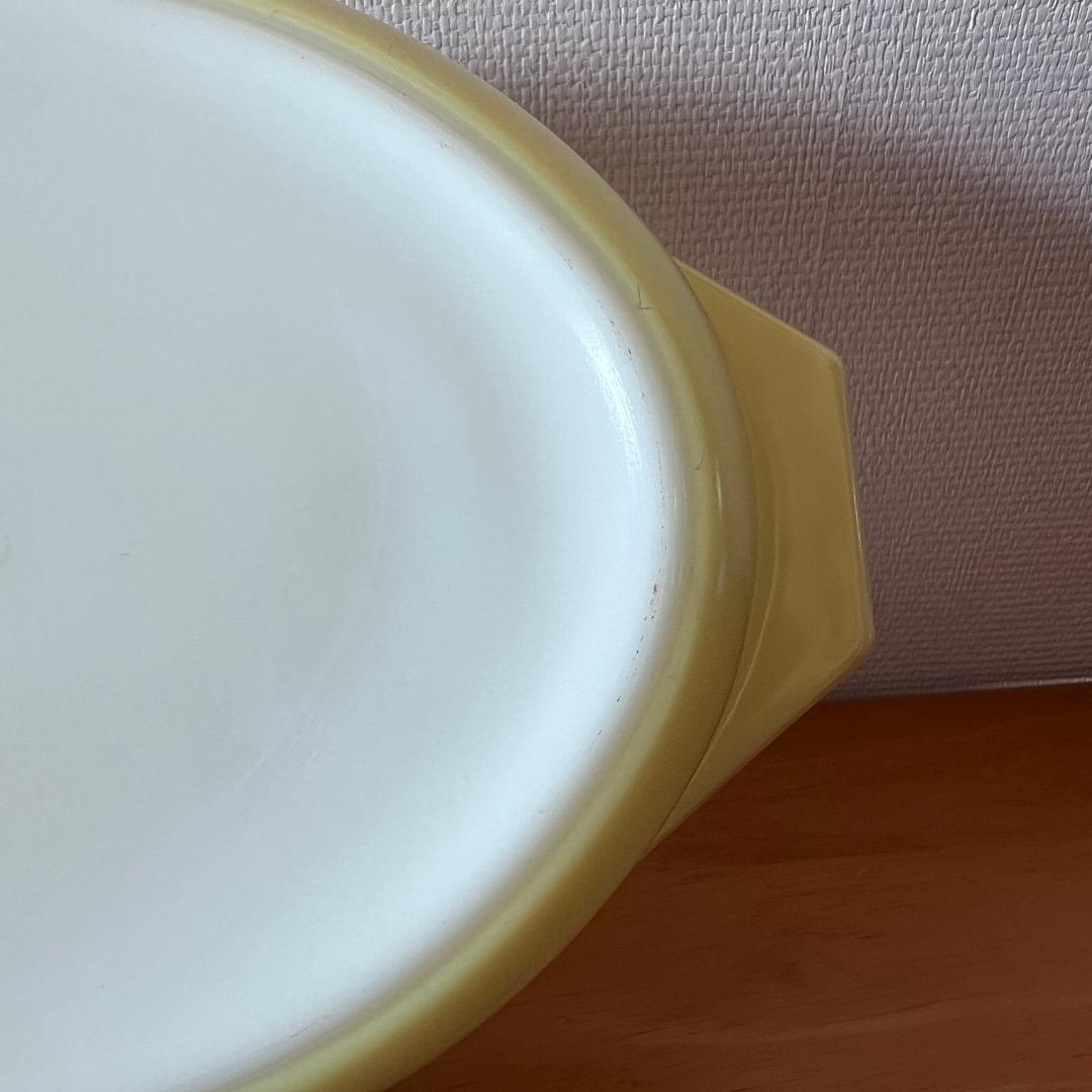 オールドパイレックス　PYREX  オーバルキャセロール　フタ付き