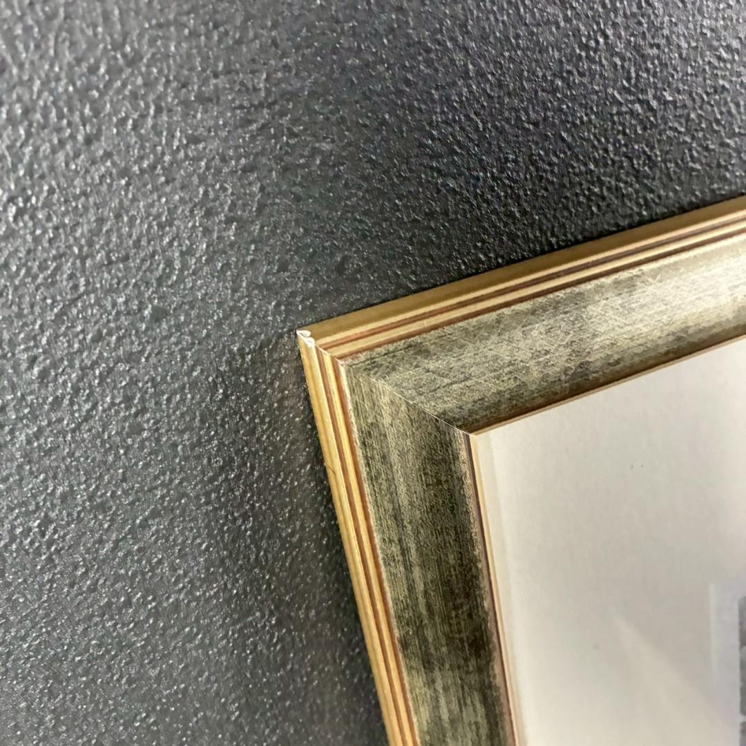 渡辺裕司「冬の亀山」木版画 直筆サイン入 共シール有 浮世絵木版画技法 四季折々