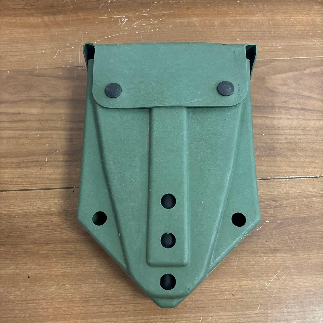 米軍　実物　US フォールディングショベル　折り畳みスコップ ケース付き ④