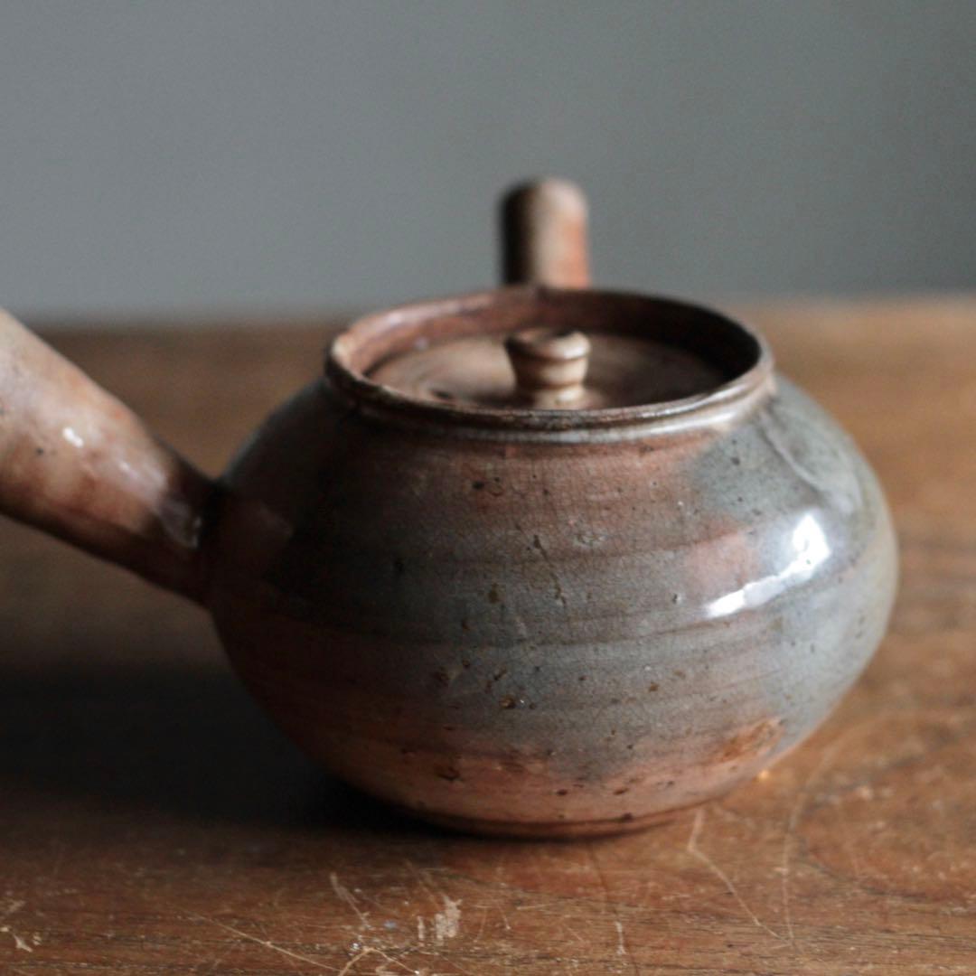 萩焼 横手 急須 坂田泥華 煎茶道具 古道具 アンティ