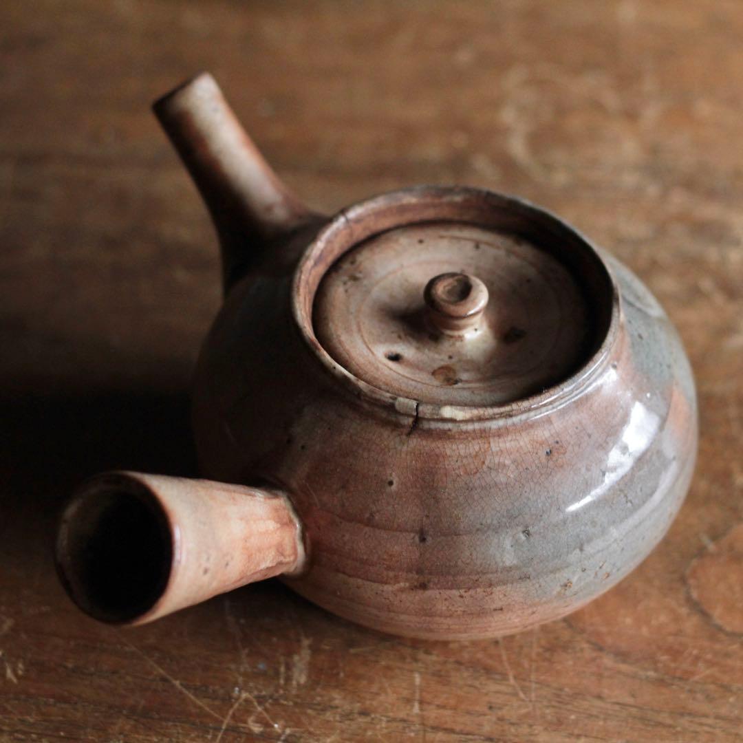 萩焼 横手 急須 坂田泥華 煎茶道具 古道具 アンティ