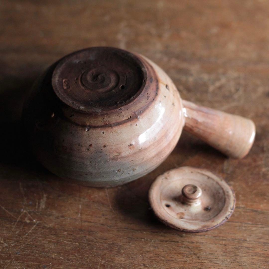 萩焼 横手 急須 坂田泥華 煎茶道具 古道具 アンティ
