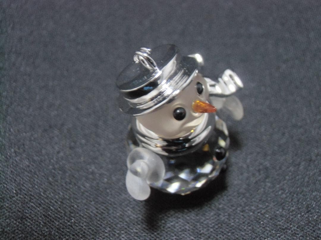 SWAROVSKI 雪だるま クリスタル置物　A042