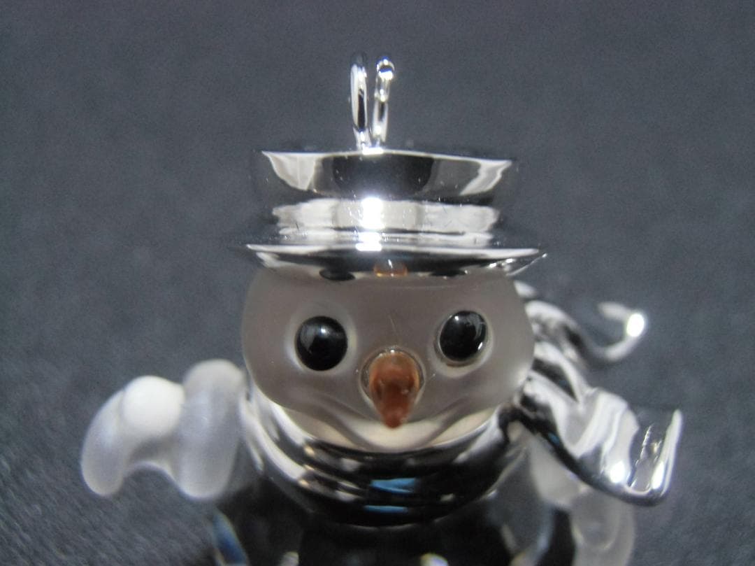 SWAROVSKI 雪だるま クリスタル置物　A042