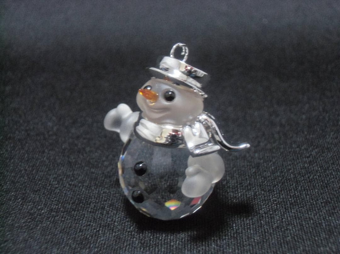 SWAROVSKI 雪だるま クリスタル置物　A042