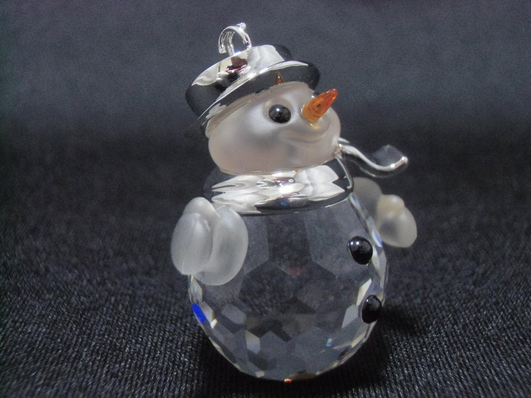 SWAROVSKI 雪だるま クリスタル置物　A042