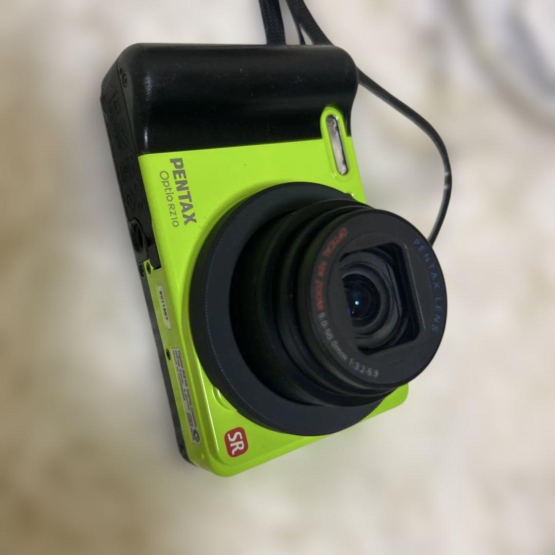 【美品】ペンタックス Optio RZ10 ライムグリーン　コンデジ