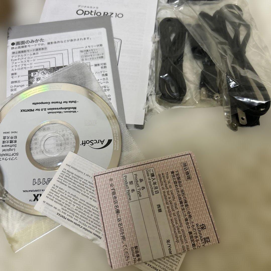 【美品】ペンタックス Optio RZ10 ライムグリーン　コンデジ