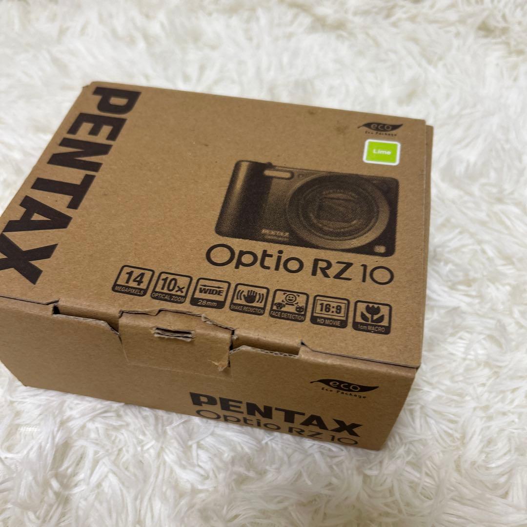 【美品】ペンタックス Optio RZ10 ライムグリーン　コンデジ