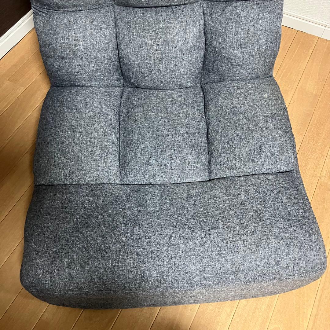 美品 ニトリ ポケットコイルザイスロダトール 座椅子 グレー