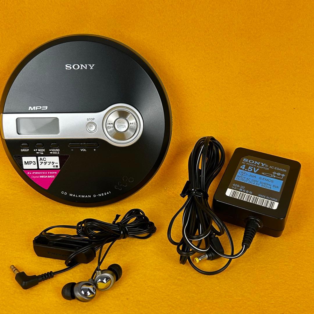 《動作品》SONY D-NE241 CDウォークマン ポータブルCDプレイヤー