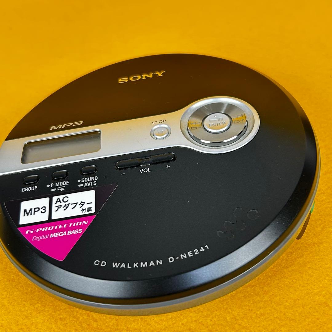 《動作品》SONY D-NE241 CDウォークマン ポータブルCDプレイヤー