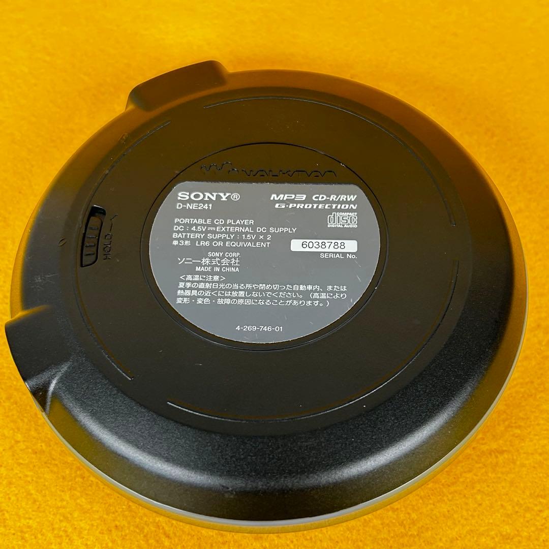 《動作品》SONY D-NE241 CDウォークマン ポータブルCDプレイヤー