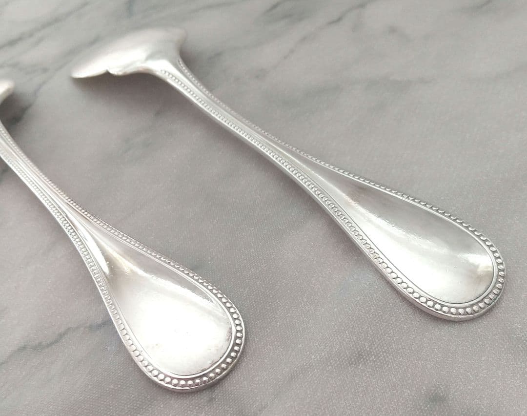 ★未使用★Christofle クリストフル パール ソーススプーン 2本