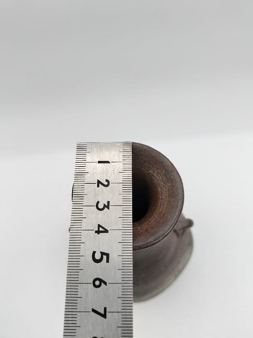 b919 花入 備前焼 木村桃山 木箱 茶道具 華道 古物