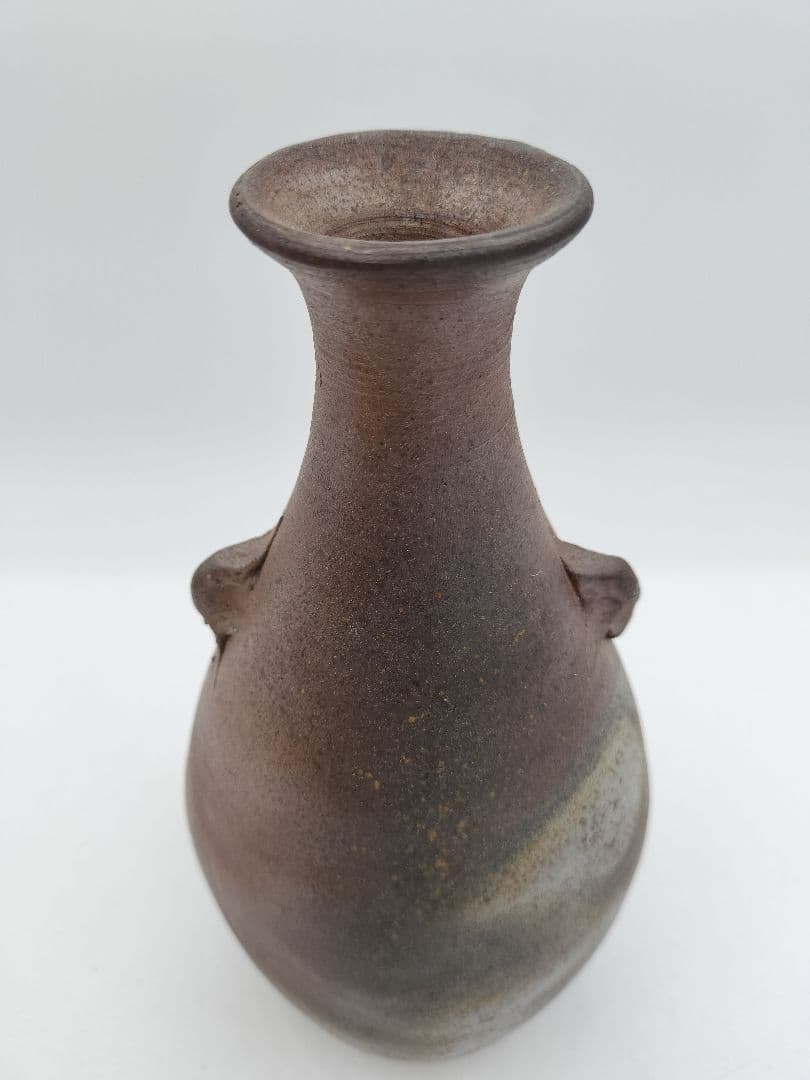 b919 花入 備前焼 木村桃山 木箱 茶道具 華道 古物
