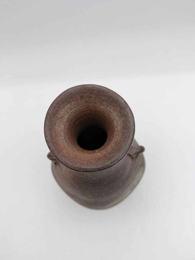 b919 花入 備前焼 木村桃山 木箱 茶道具 華道 古物