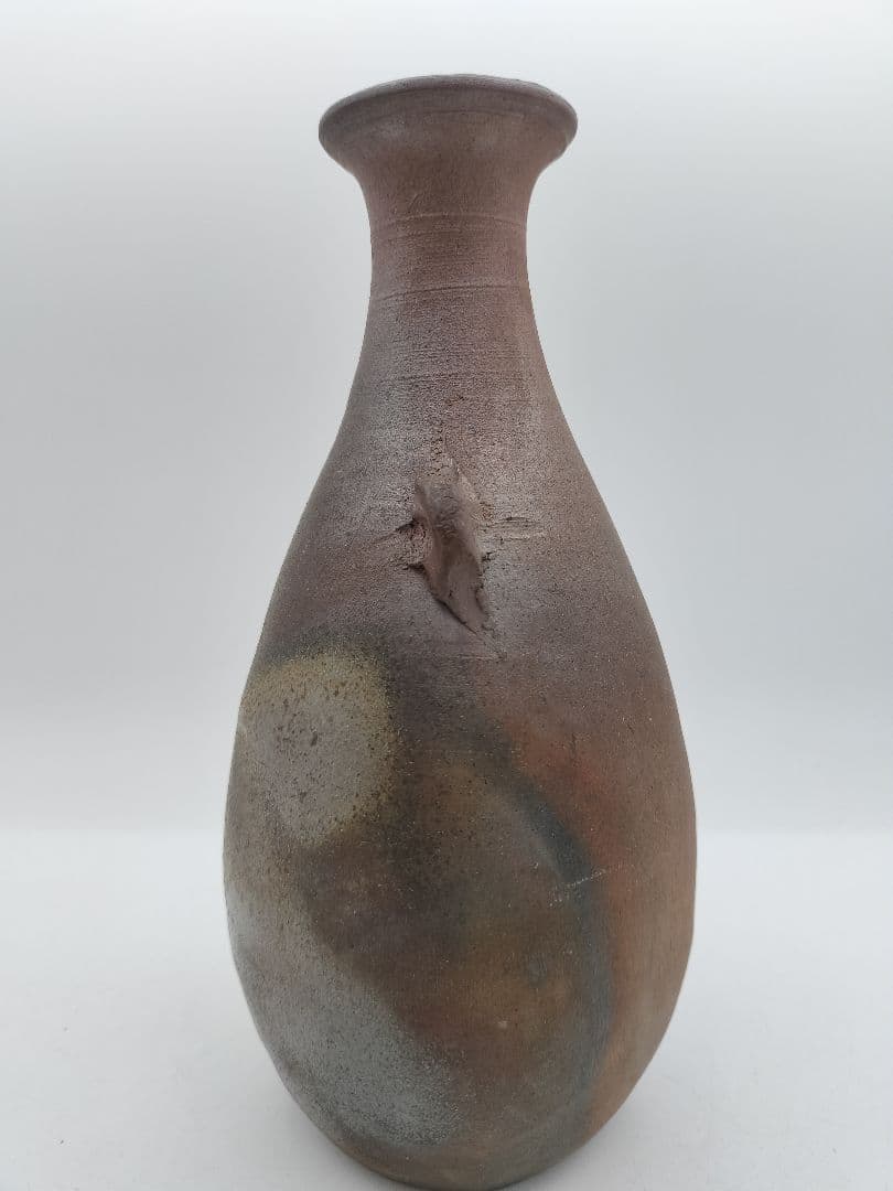 b919 花入 備前焼 木村桃山 木箱 茶道具 華道 古物