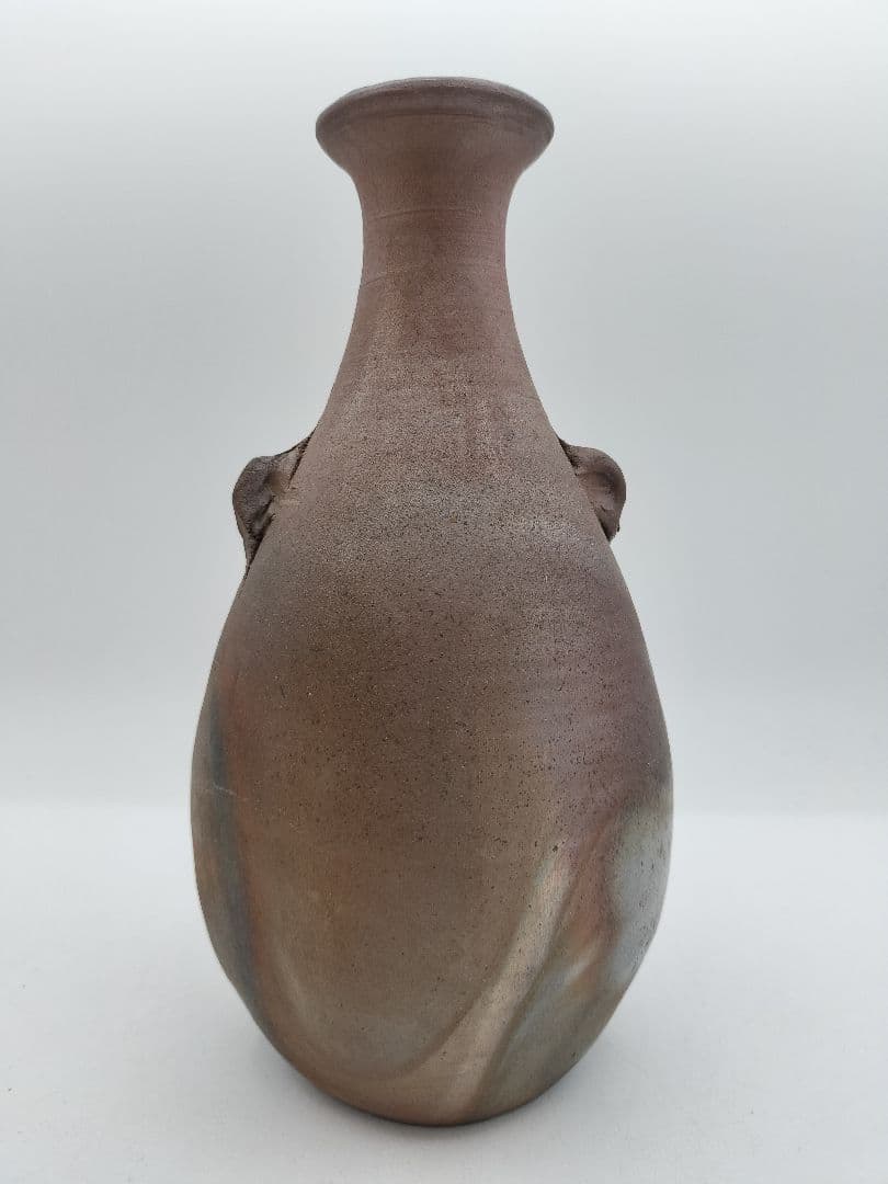 b919 花入 備前焼 木村桃山 木箱 茶道具 華道 古物
