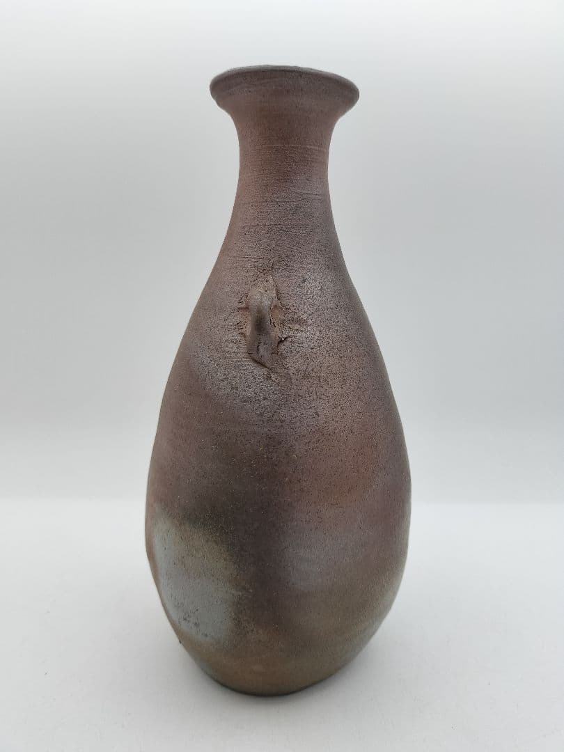 b919 花入 備前焼 木村桃山 木箱 茶道具 華道 古物