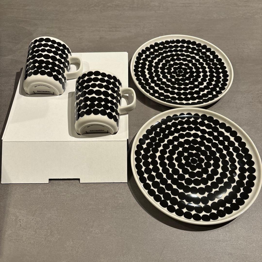 マリメッコ marimekko マグカップ&プレート 2ペアセット