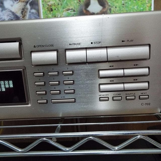 美品_完動_整備済_ONKYO_CDプレイヤー_C-702_リモコン無し