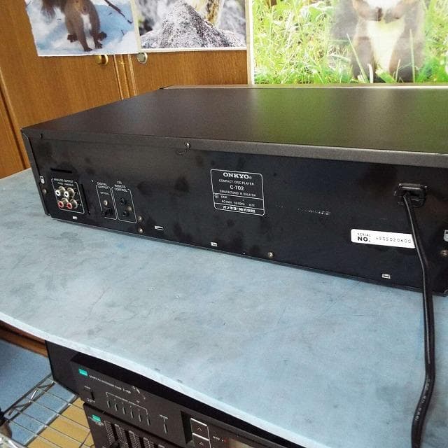 美品_完動_整備済_ONKYO_CDプレイヤー_C-702_リモコン無し
