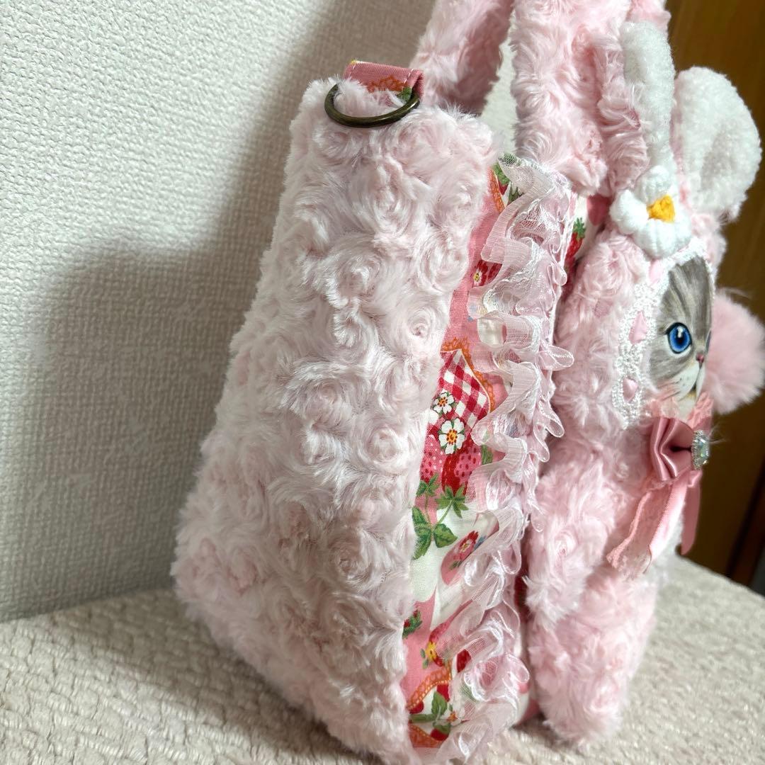 ゆ*ら様 コヤンイサムチョン　ふわモコ　うさぎルミちゃんラウンドトート