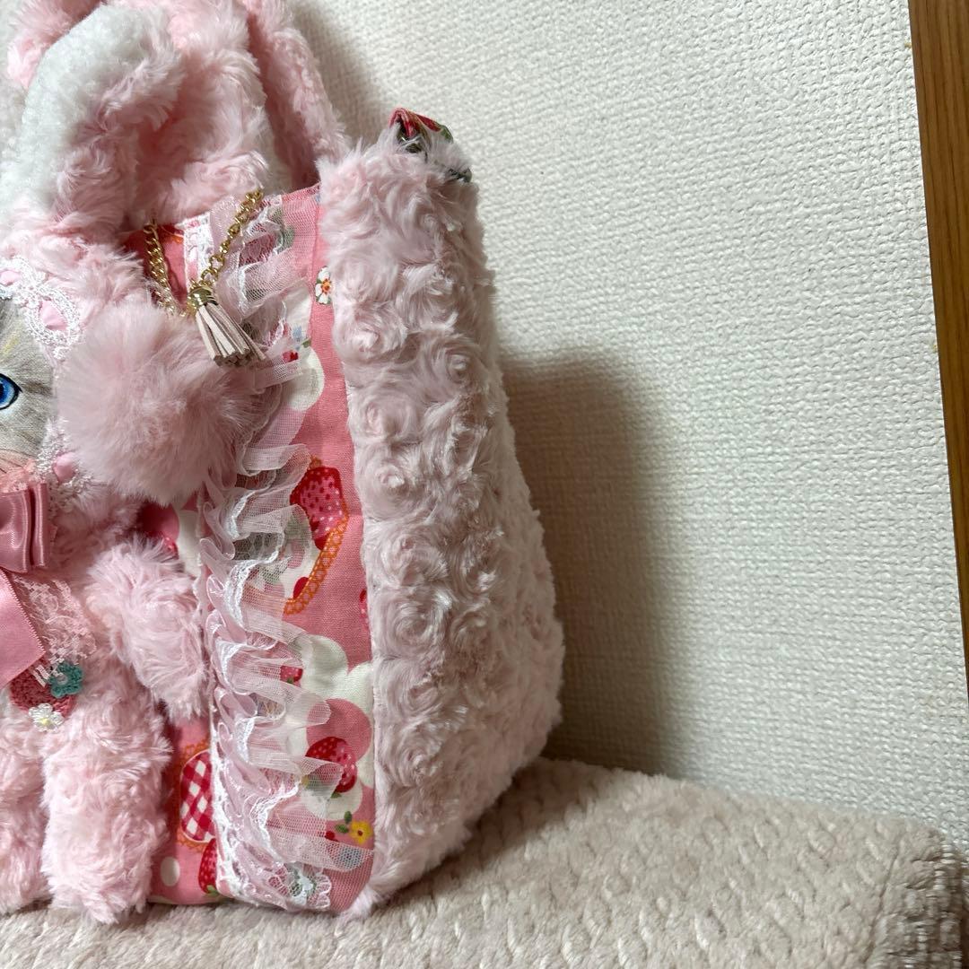 ゆ*ら様 コヤンイサムチョン　ふわモコ　うさぎルミちゃんラウンドトート