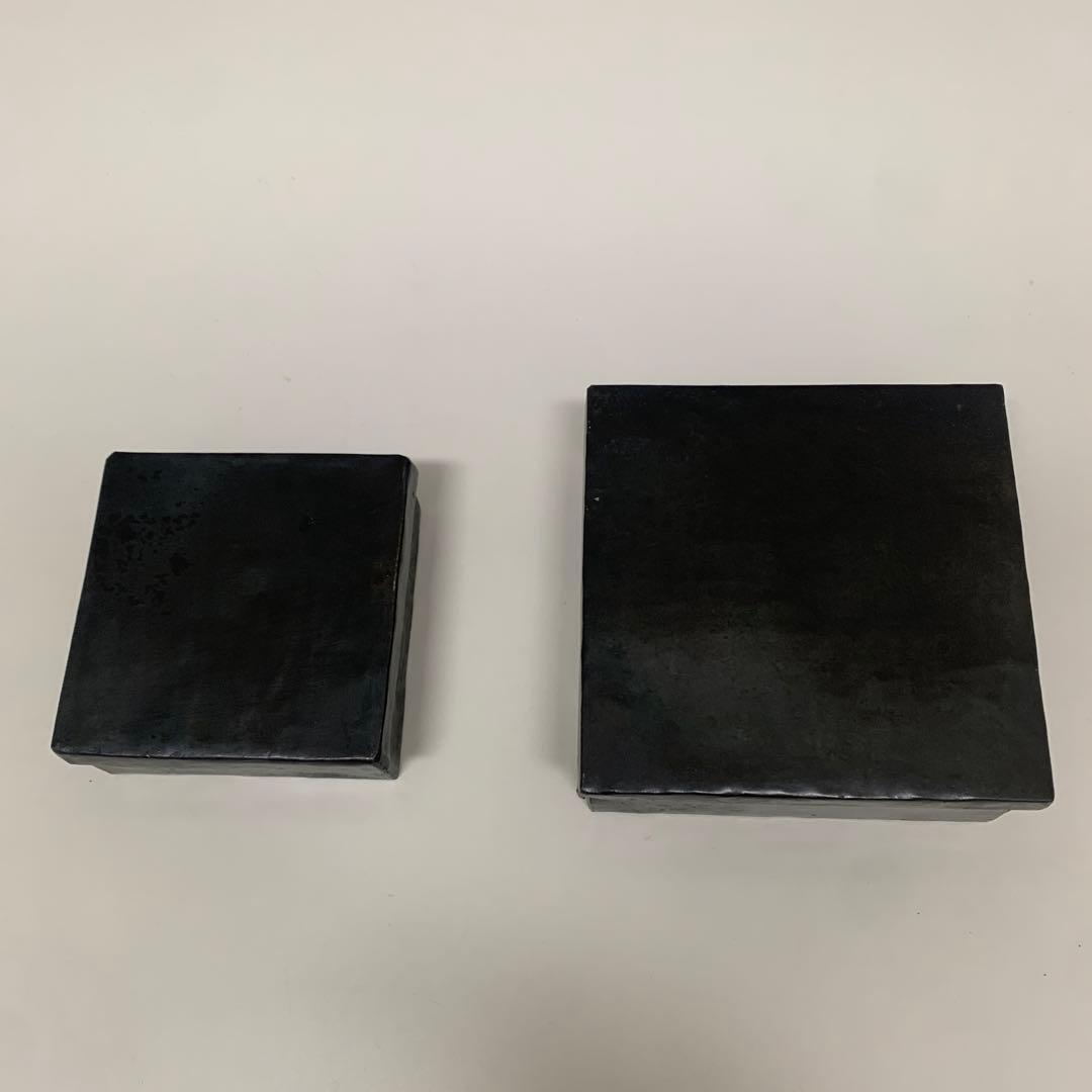 アイアンボックス　ブラック2個セット