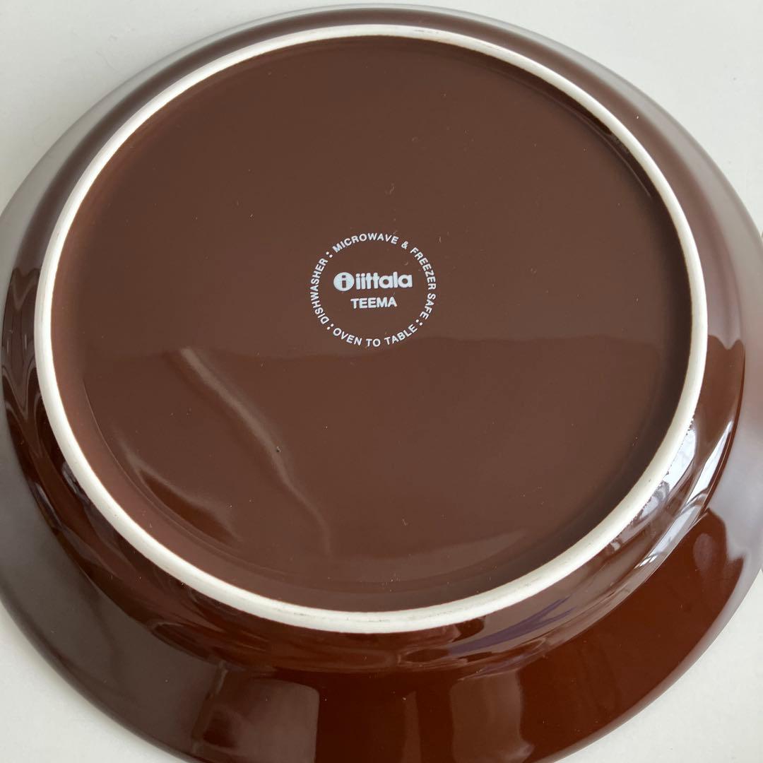 廃盤　イッタラ　ティーマ21cmプレート　ブラウン３枚