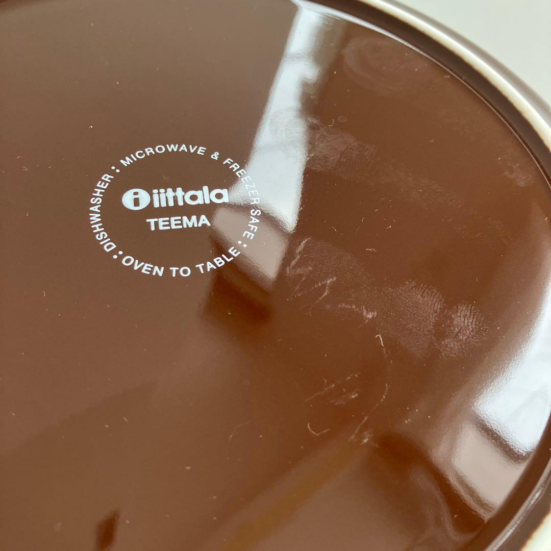 廃盤　イッタラ　ティーマ21cmプレート　ブラウン３枚