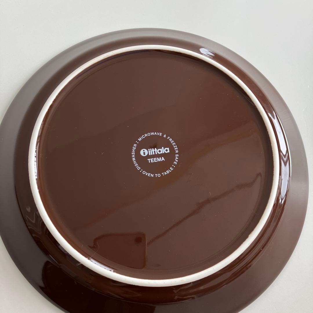 廃盤　イッタラ　ティーマ21cmプレート　ブラウン３枚