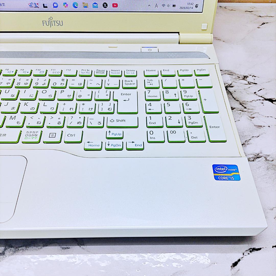 お手頃価格ノートパソコン❤️爆速SSD☘️Blu-ray・メモリ８G❣️i5搭載