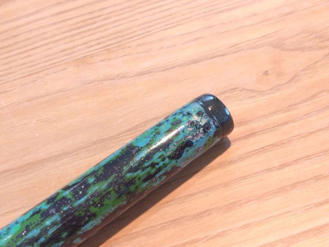 【ハンドメイド品】篠笛 京都篠竹 七本調子 七穴 お囃子 唄用 緑 ④