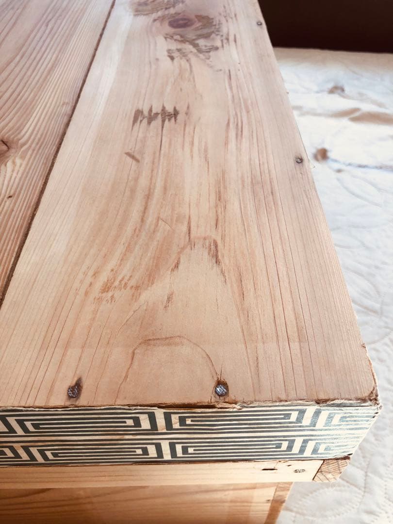 木箱(中) 収納 古道具 茶箱 ねこベッド